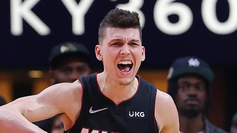 Tyler Herro of the Miami Heat was linked to the Chicago Bulls.