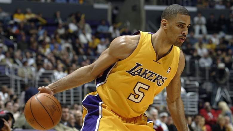 Ime Udoka in his NBA debut with the Lakers.