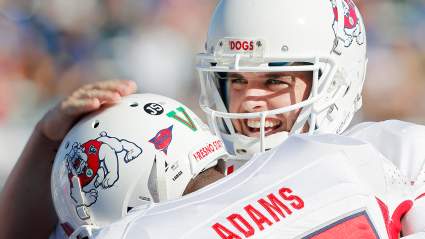 Fans Go Wild Over Derek Carr’s First Reaction to Davante in Raiders Uniform