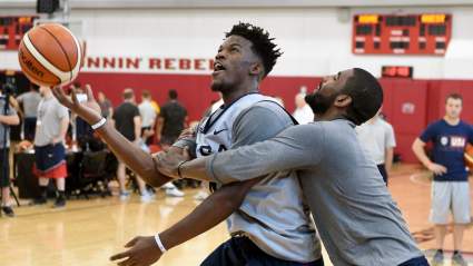 Miami Heat Could be Top-Suitor to Land Coveted Jimmy Butler Teammate Kyrie Irving