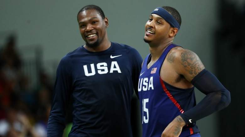 Carmelo Anthony and Kevin Durant