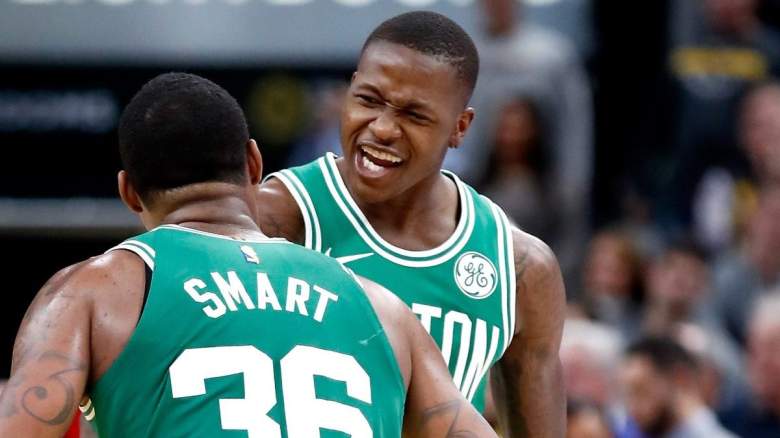 Terry Rozier and Marcus Smart on the Boston Celtics.