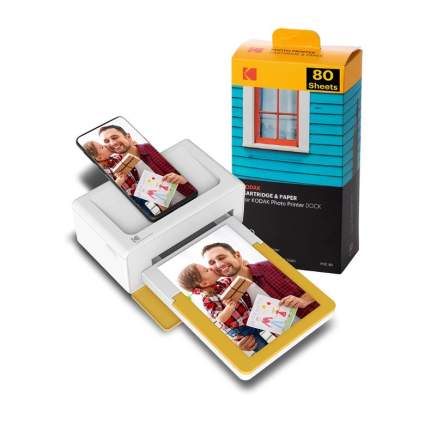 Kodak Dock Plus 4x6 Instant Photo Printer 80 Sheet Bundle