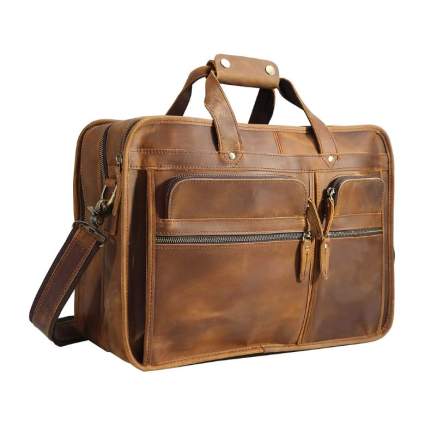 Polare 17'' Full Grain Leather Briefcase