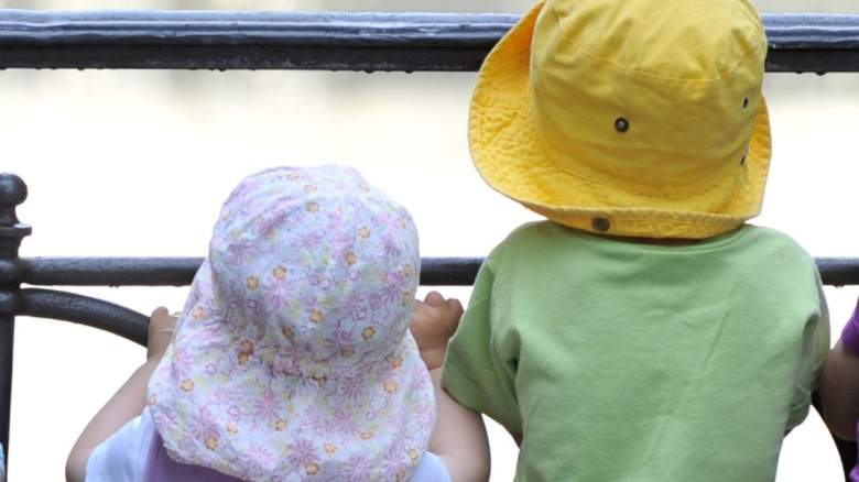 children wearing hats