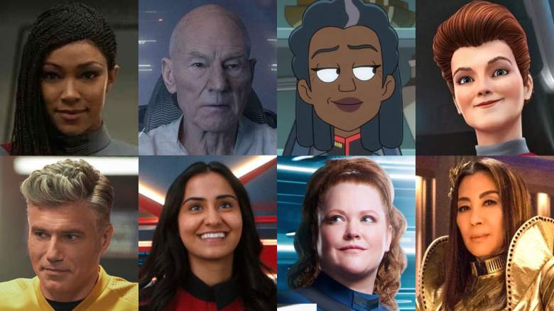 Some of the characters featured in the new ‘Star Trek” shows.