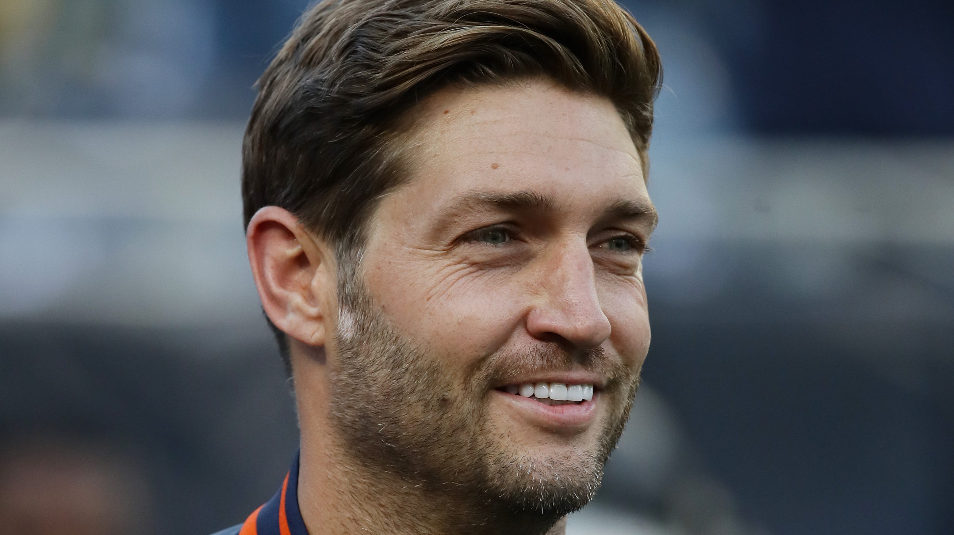 Jay Cutler looking absolutely hey he still looks pretty good 'd