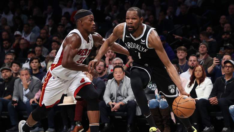 Kevin Durant, right, Heat trade target