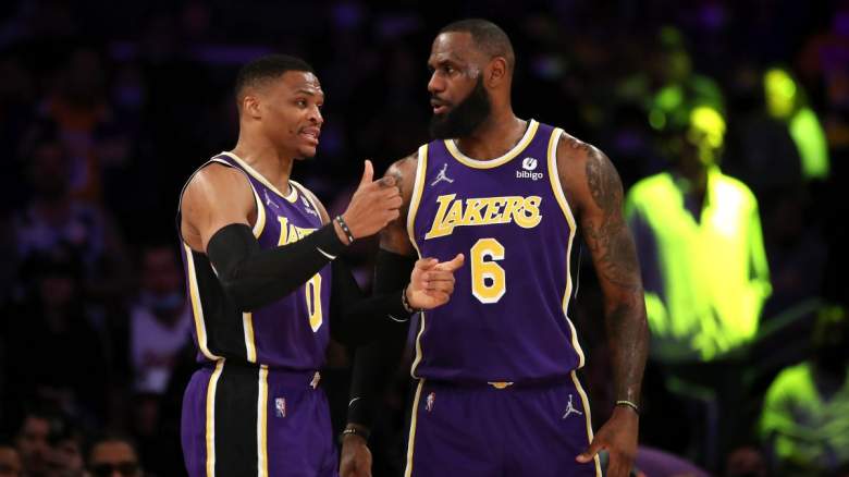 Lakers stars LeBron James and Russell Westbrook