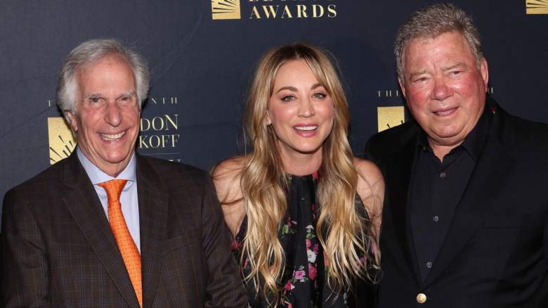 Henry Winkler, Kaley Cuoco, and William Shatner