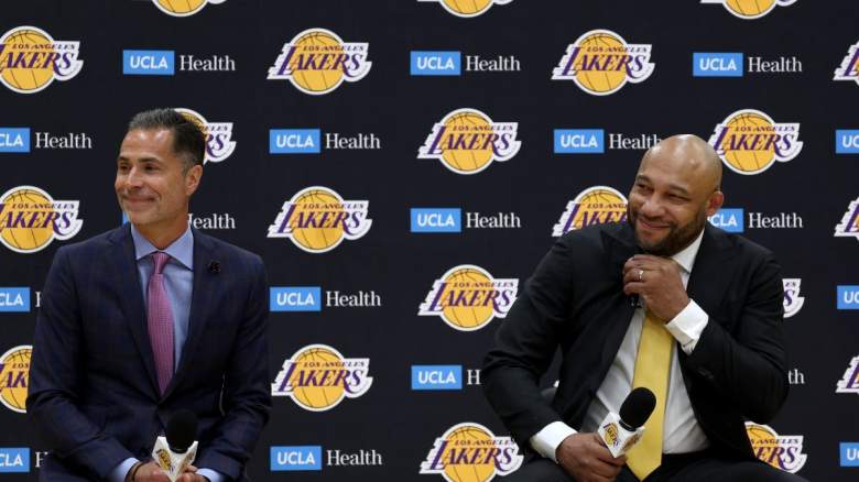Lakers' Rob Pelinka and Darvin Ham