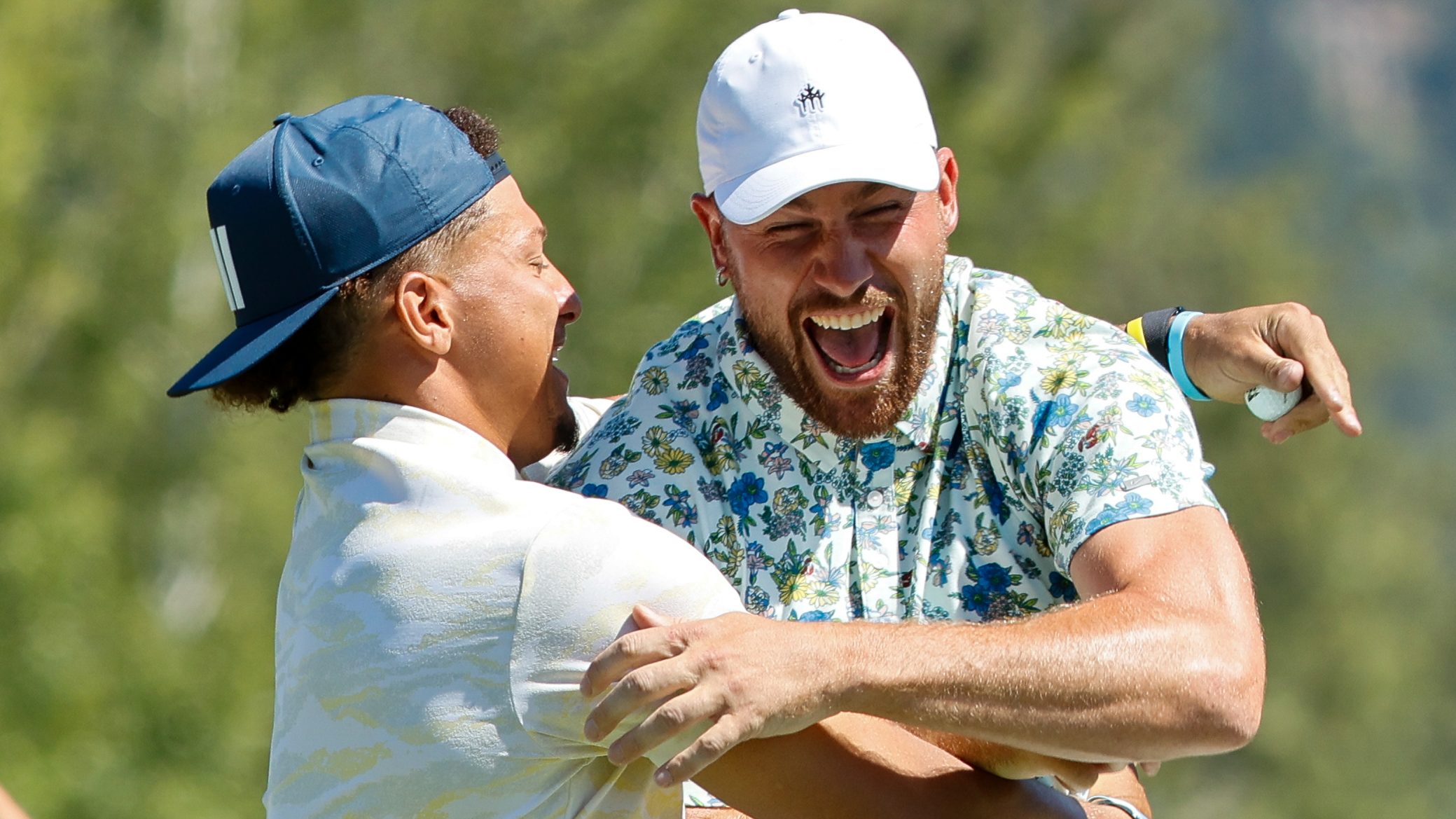 Travis Kelce Turning Heads With His Golf Outfit At TNT's 'The Match' 