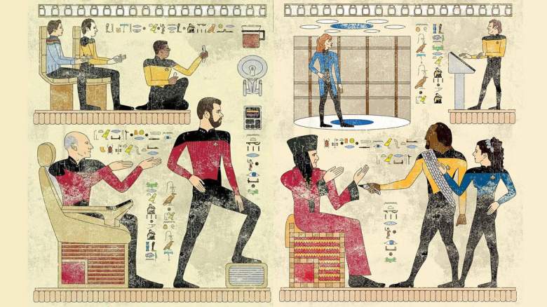 ‘Star Trek: The Next Generation’ recreated as Egyptian Art