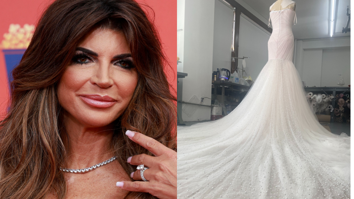 Details Hidden Messages on Teresa Giudice s Wedding Gown