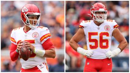 Patrick Mahomes Roasts Chiefs Rookie DE George Karlaftis: ‘We’ll Work on That’