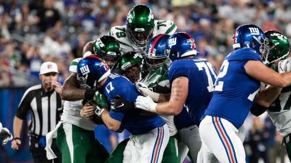 Jets Defender Annihilates Giants QB With Vicious Hit [WATCH]