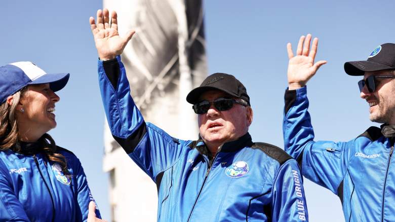 William Shatner returns from space