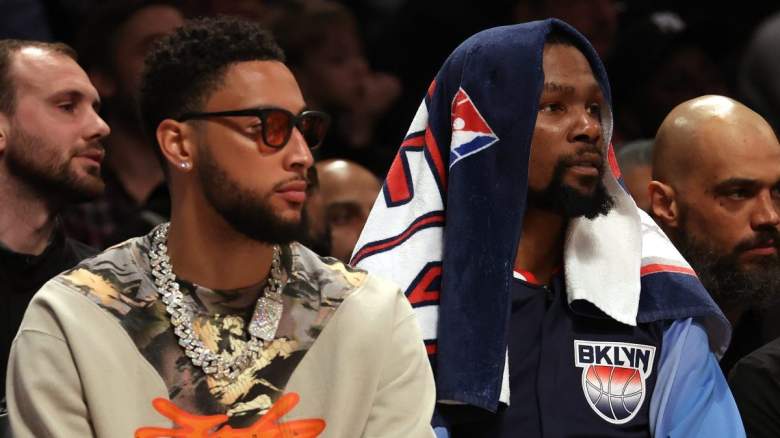 Ben Simmons and Kevin Durant of the Brooklyn Nets, whose relationship was tested during their first-round playoff series against the Boston Celtics.