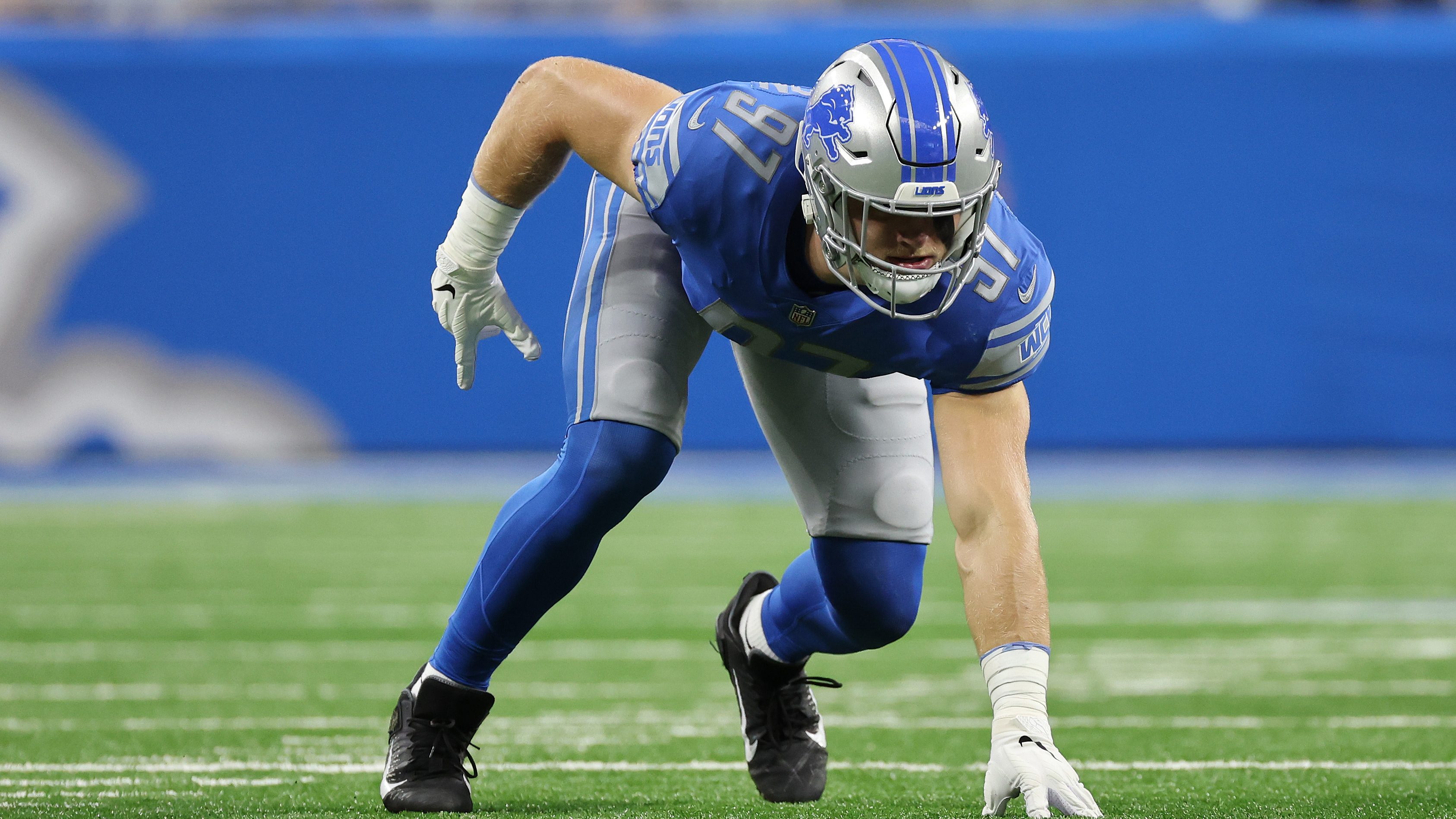 Top Lions draft pick Aidan Hutchinson misses practice with leg injury   mlivecom