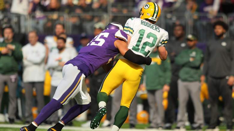 Anthony Barr and Aaron Rodgers