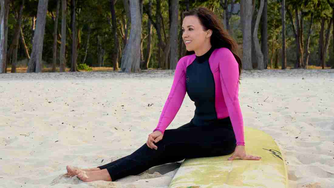 Lacey Chabert Reveals Trick to How Her Surfing Scene Was Filmed