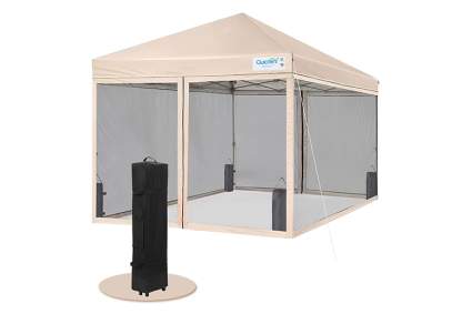 Quictent 8 by 8 Foot Easy Pop up Canopy with Netting
