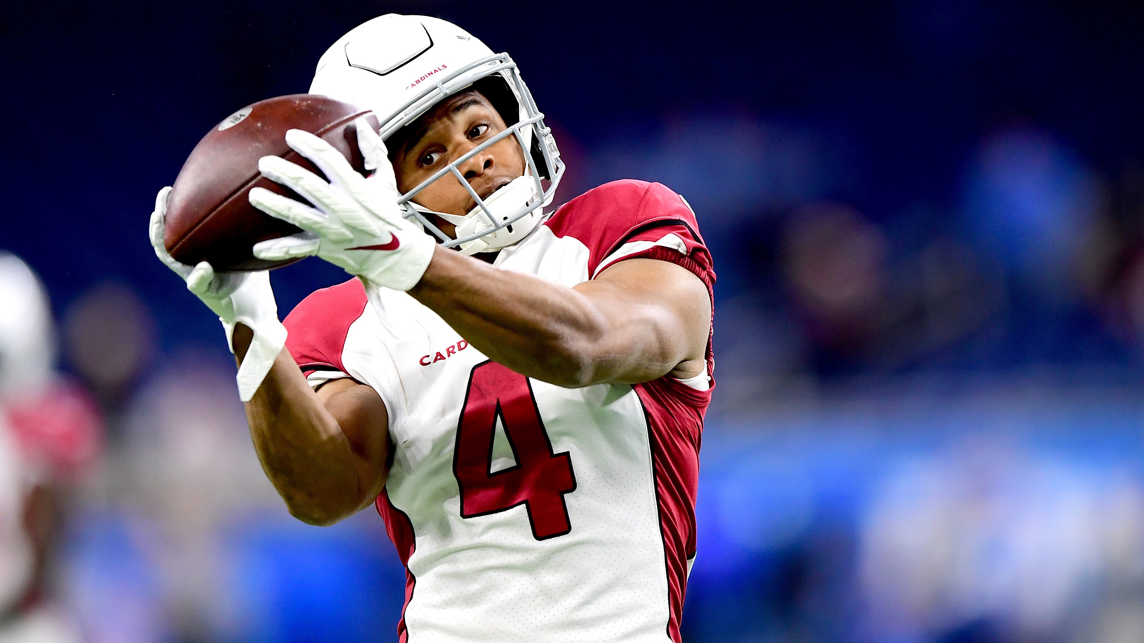 Wide receiver Marquise Brown of the Arizona Cardinals catches the News  Photo - Getty Images