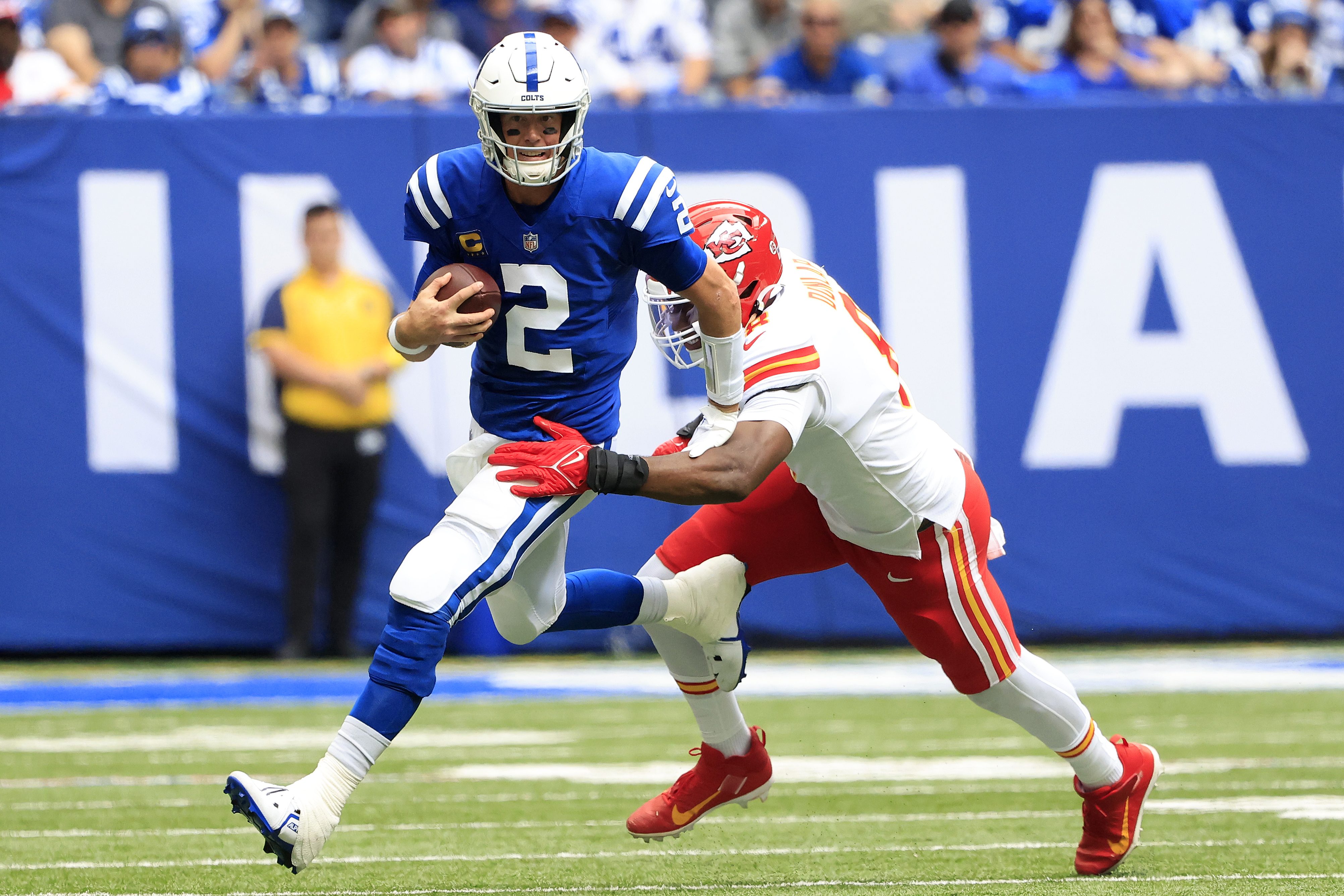 Frank Reich Puts Colts Offensive Line On Blast