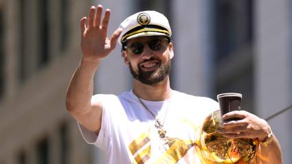 Warriors Star Klay Thompson Gets Wild on His Boat [WATCH]