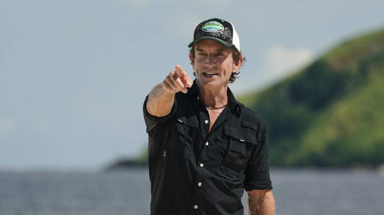 Jeff Probst pointing