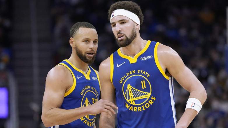 Stephen Curry and Klay Thompson of the Golden State Warriors.