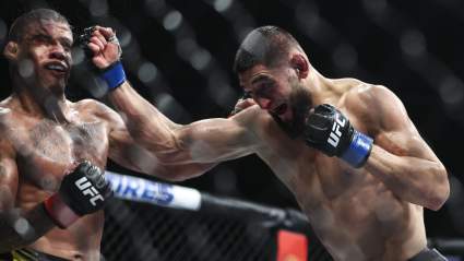 Khamzat Chimaev Gets Into Octagonside Altercation After Makhachev Wins UFC Title