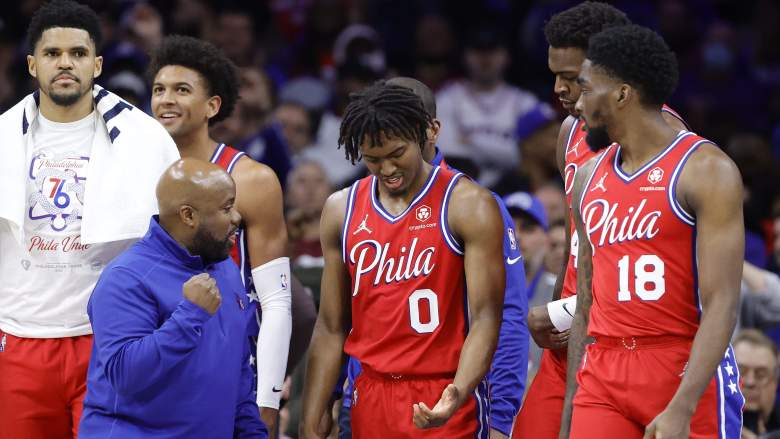I'm noticing every time Tyrese Maxey of the Sixers has been pictured  off-court he's been rocking New Balances. The other day was some 650s,  today the 990v2 Marigolds. : r/Newbalance