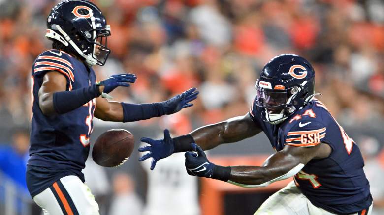 Linebacker Matt Adams of the Chicago Bears runs a play during the News  Photo - Getty Images