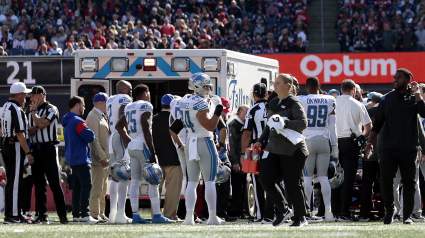 Lions Defender Exits Game in Ambulance After Scary-Looking Injury