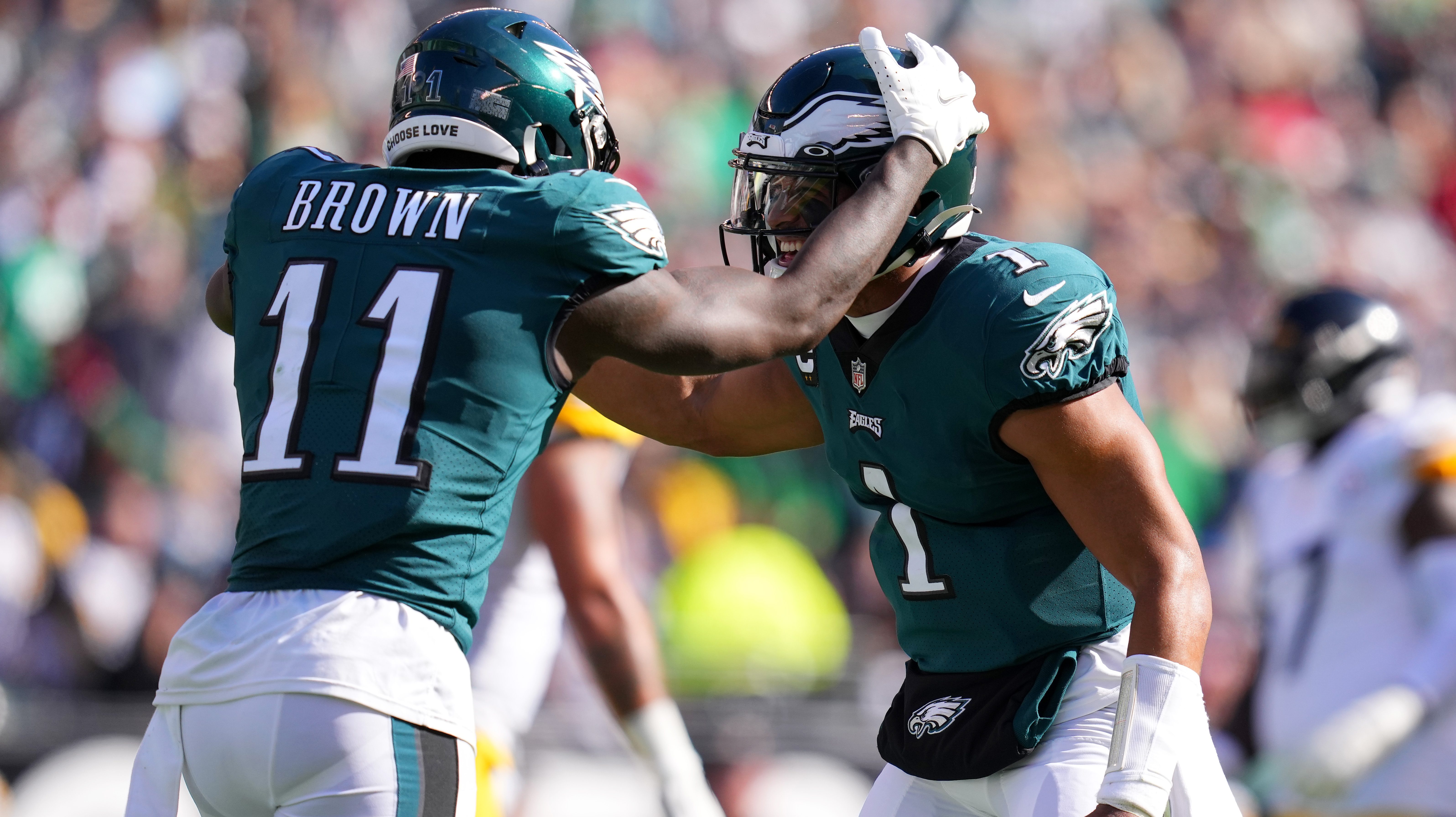 Jalen Hurts, Eagles try to remain perfect, host in-state rival Steelers