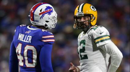 Bills LB Reveals What He Asked Packers QB Aaron Rodger Mid-Game