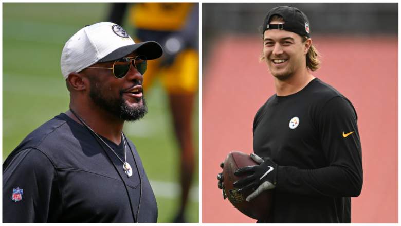 Mike Tomlin and Kenny Pickett