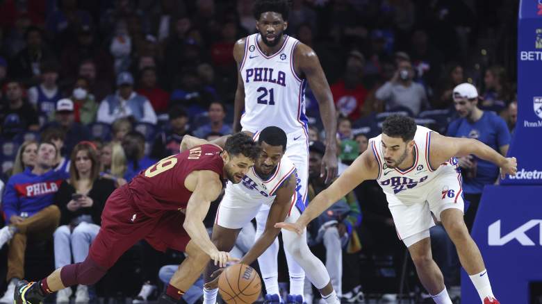 Georges Niang, Joel Embiid, De'Anthony Melton