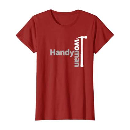 Red handywoman tshirt
