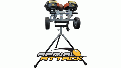 aerial attack football throwing machines