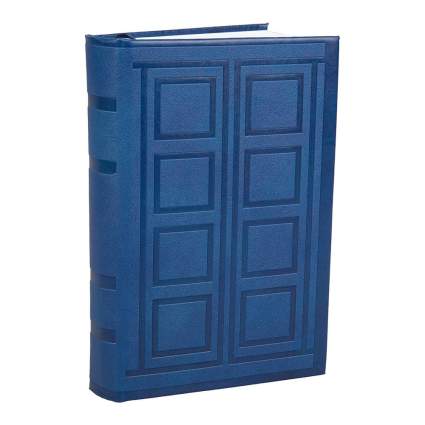 Blue journal with outline of the Tardis