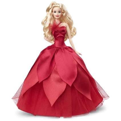 Barbie signature 2022 in a red ballgown dress