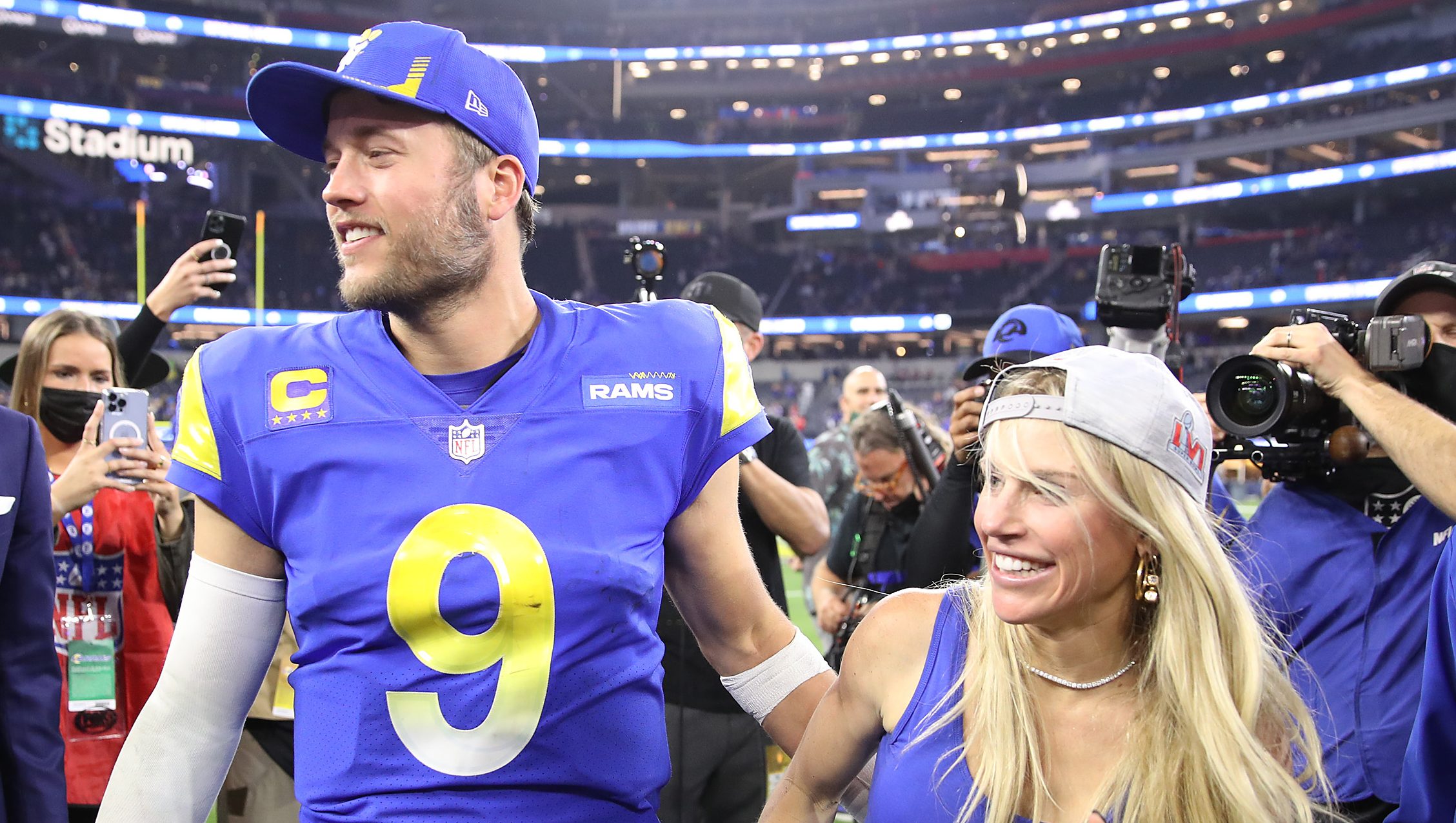 Rams QB Matthew Stafford 'not too worried' about wife's take on team