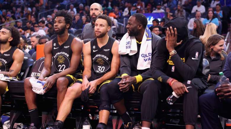 Multiple members of the Golden State Warriors.