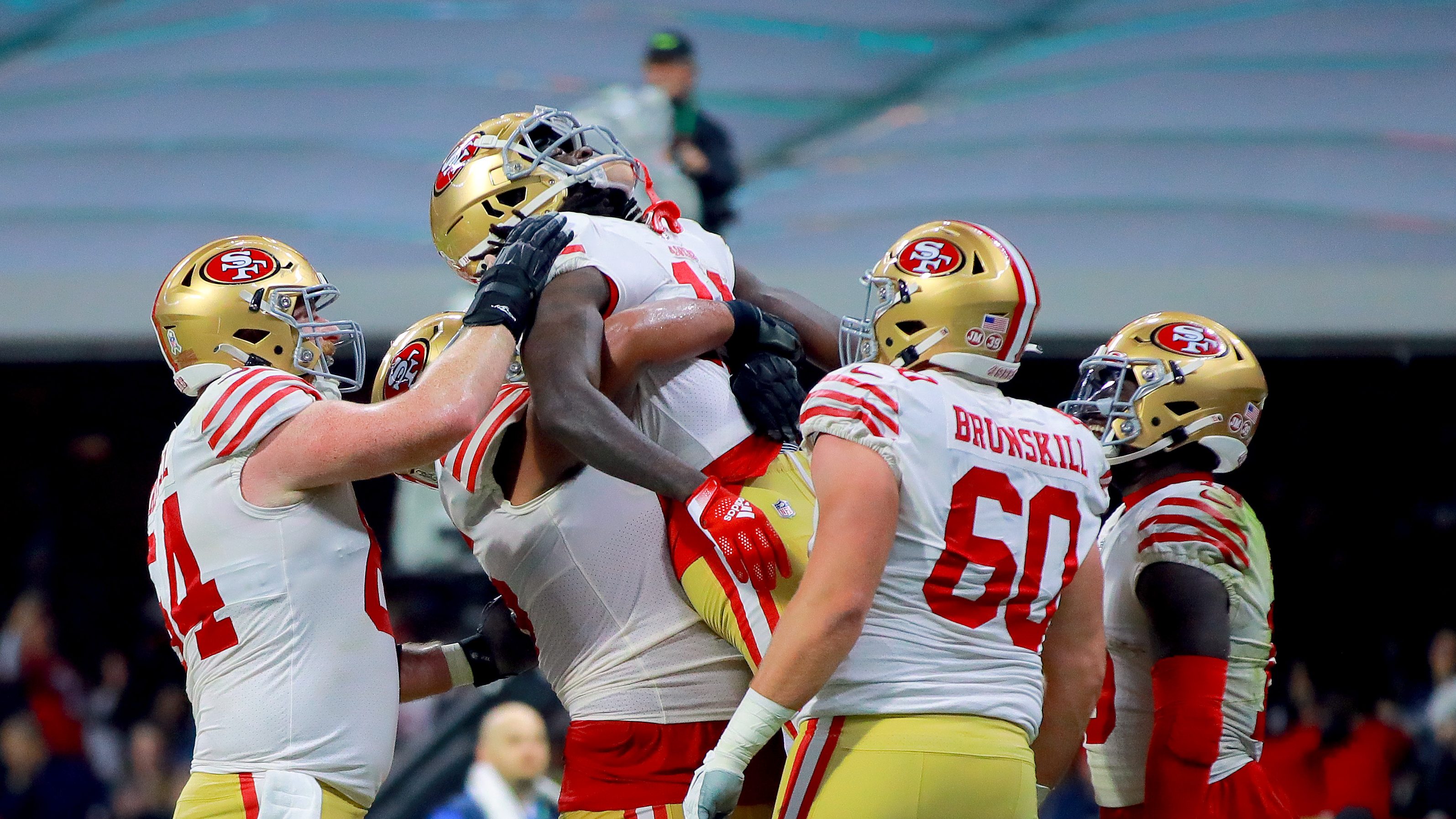 How 49ers Offensive Lineman Daniel Brunskill Played Against Aaron