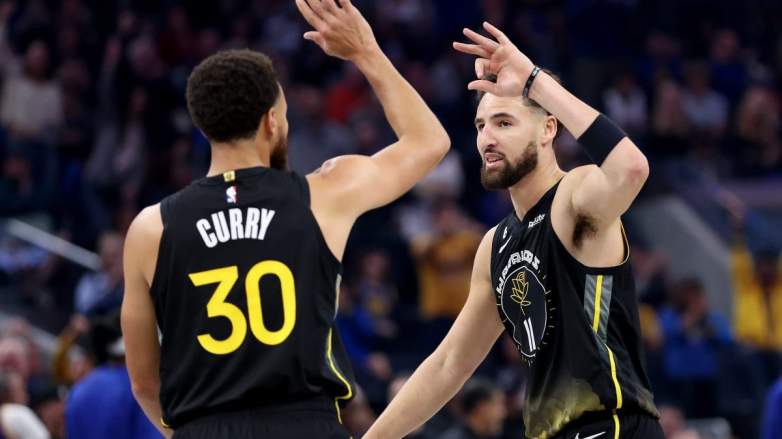 Stephen Curry and Klay Thompson of the Golden State Warriors.