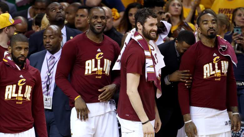 LeBron James, Kevin Love, J.R. Smith, Kyrie Irving
