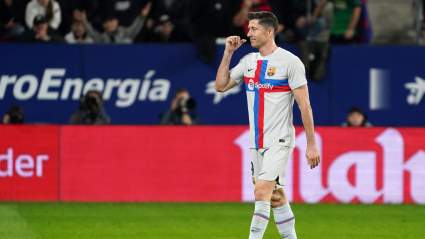 Lewandowski Explains Gesture After Barcelona Red Card