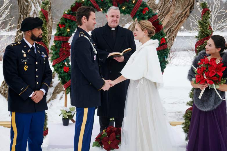 Kevin McGarry and Kayla Wallace in "My Grown-Up Christmas List"
